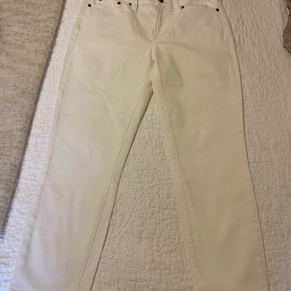 J. Crew Cream Straight-Leg Women's Jeans